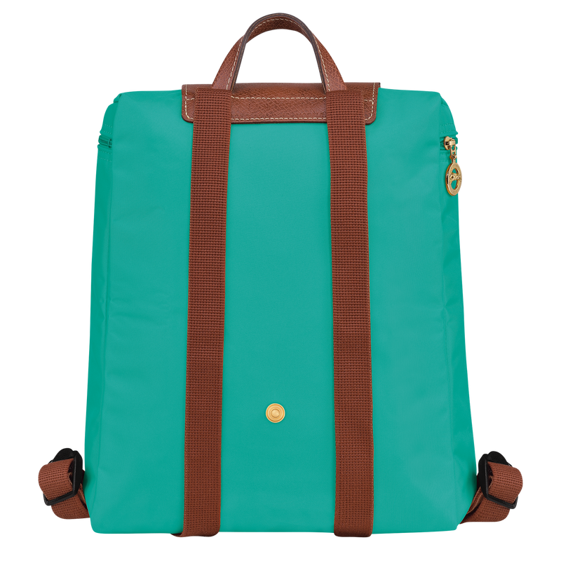 Le Pliage Original M Backpack , Turquoise - Recycled canvas  - View 3 of  5