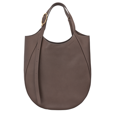 Le Foulonn&eacute; XL Tote bag , Taupe - Leather