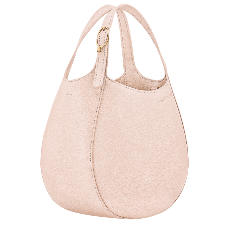 Le Foulonné S Handbag , Cream - Leather  - View 3 of  7