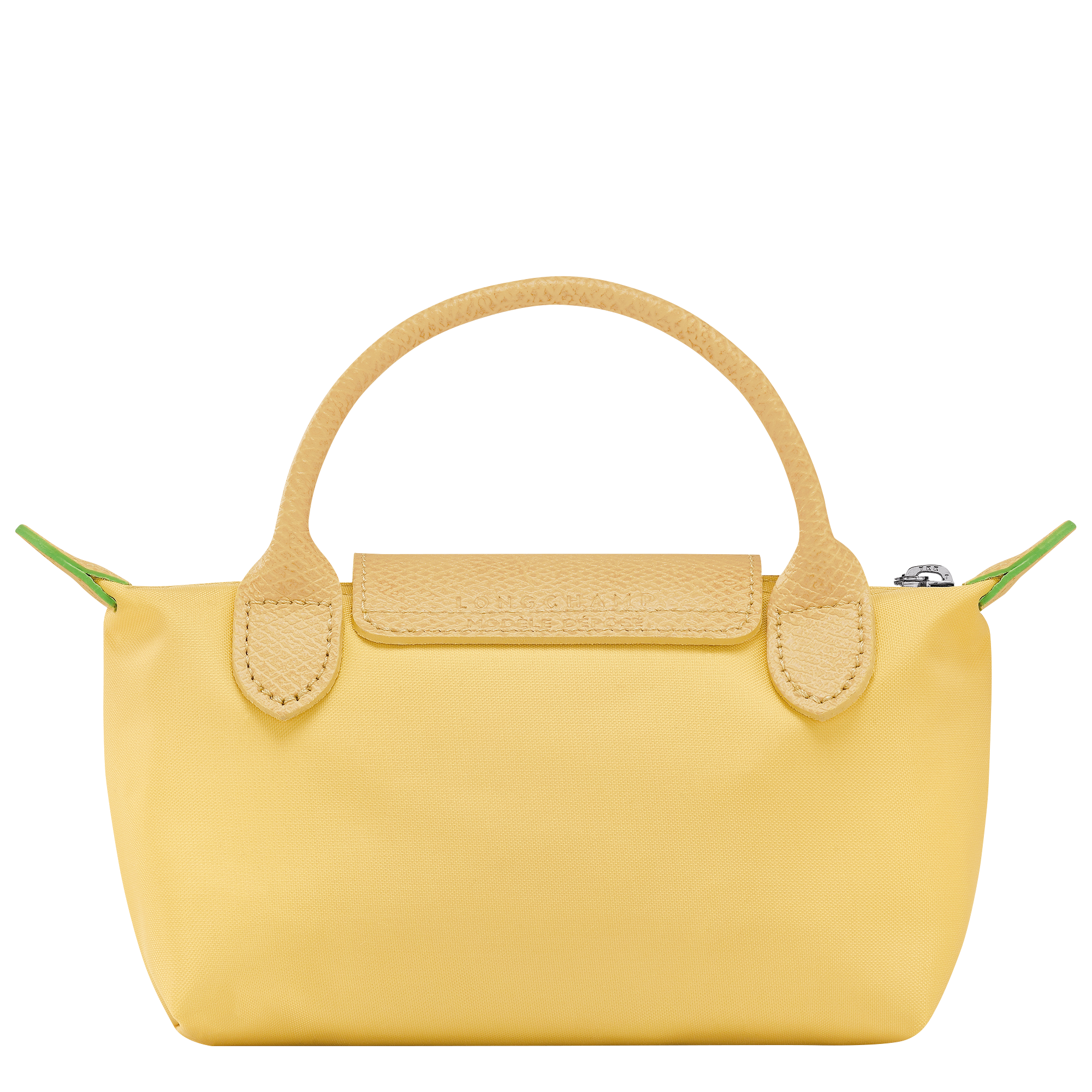 Le Pliage Green Pouch with handle, Wheat