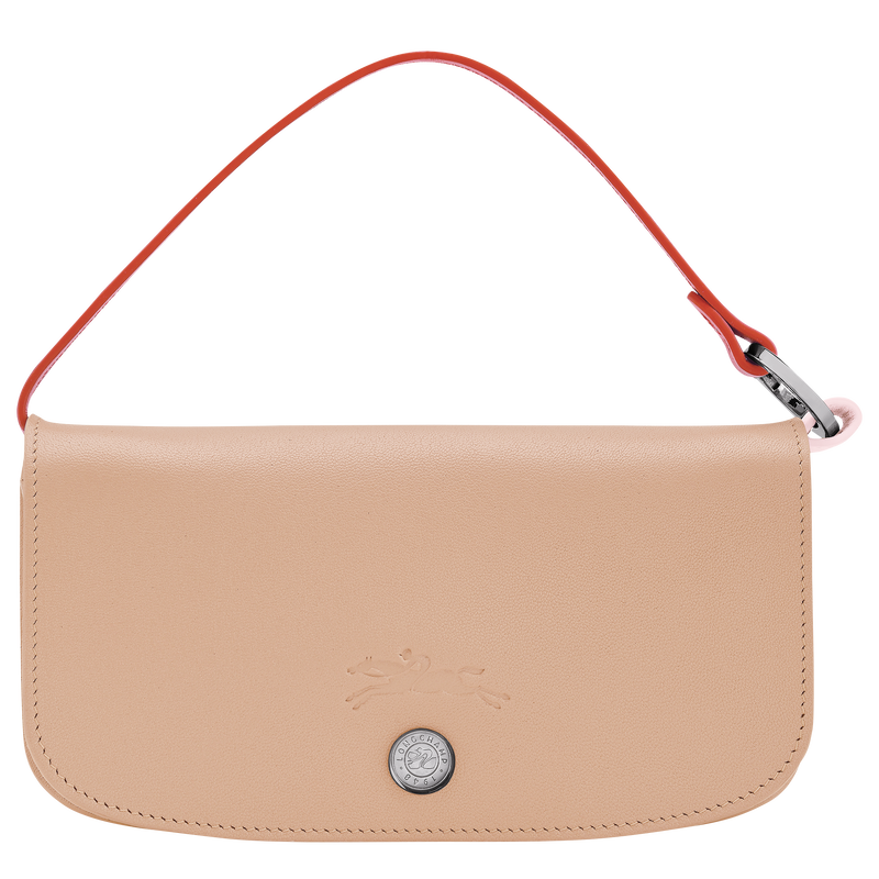 Le Pliage Collection Eyewear case , Beige - Leather  - View 1 of  4