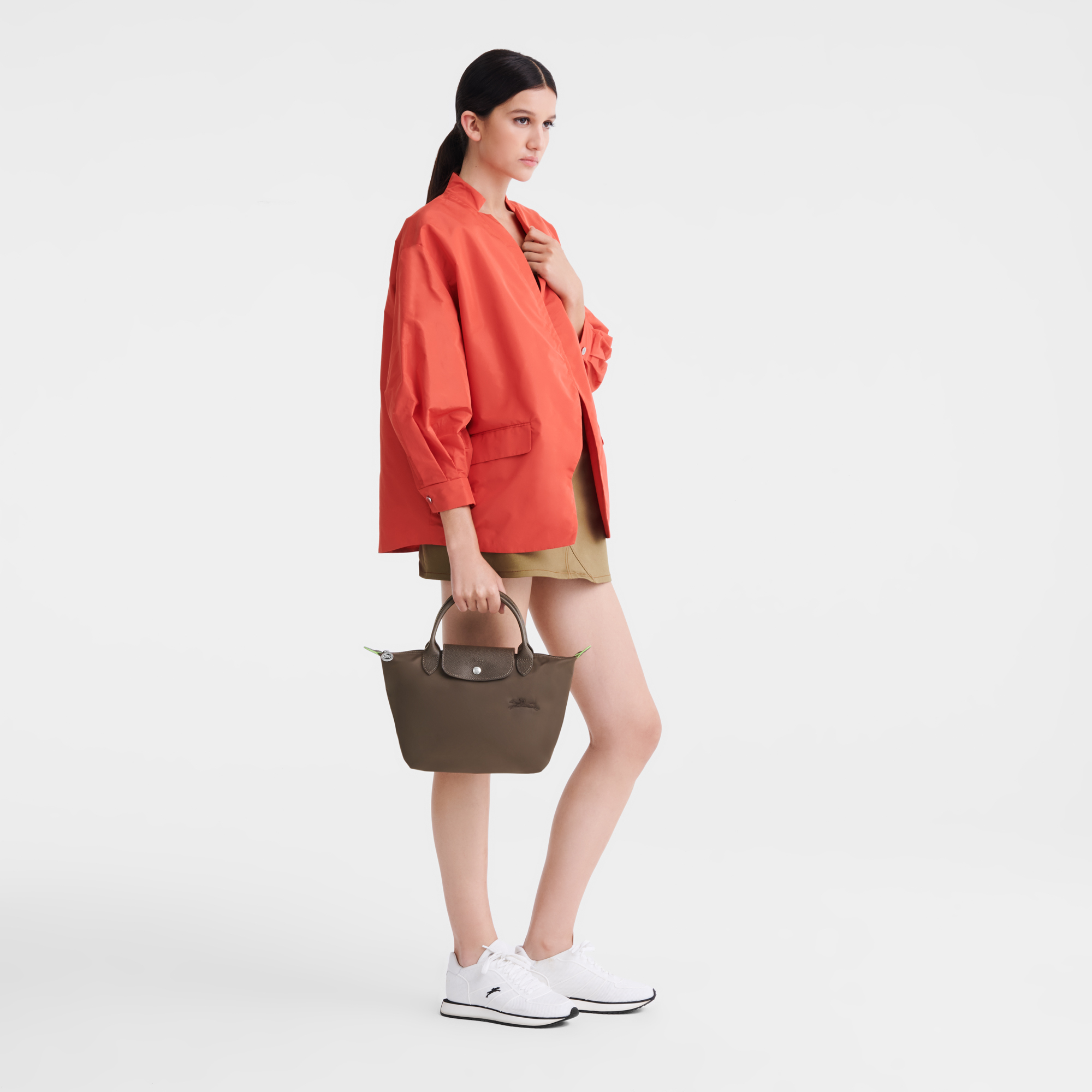 Handbag S, Terra - View 2 of
7 - zoom in Le Pliage Green Handbag S, Terra