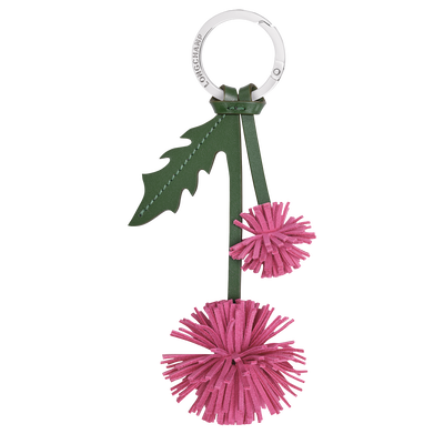 Key ring , Peony - Leather