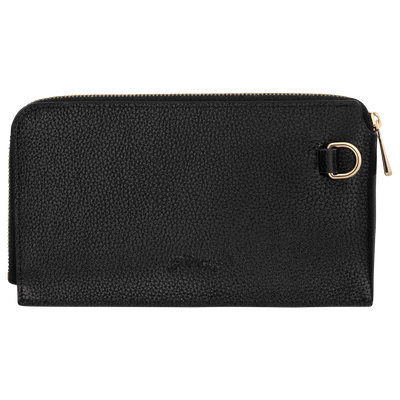 Le Foulonn&eacute; Pouch , Black - Leather