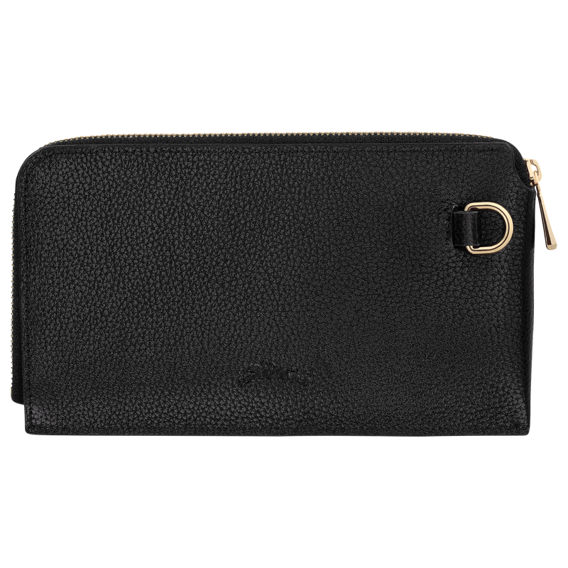 Le Foulonn&eacute; Pouch , Black - Leather  - View 2 of  2