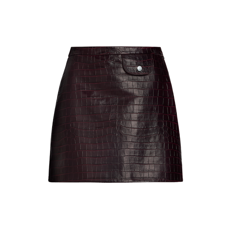 Skirt , Mocha - Leather  - View 1 of  1