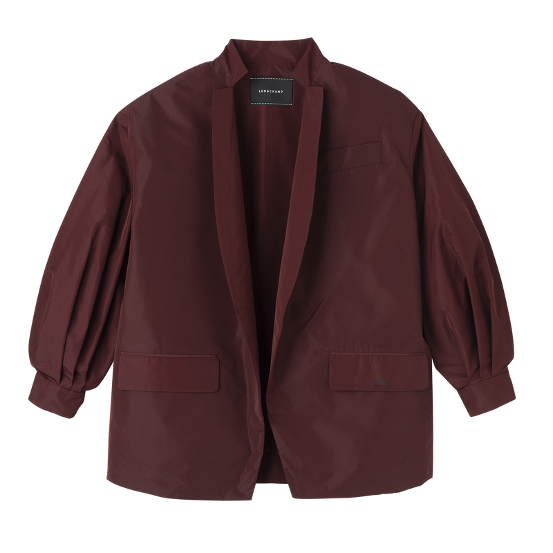 Kimono jacket , Burgundy - Technical taffeta  - View 1 of  4