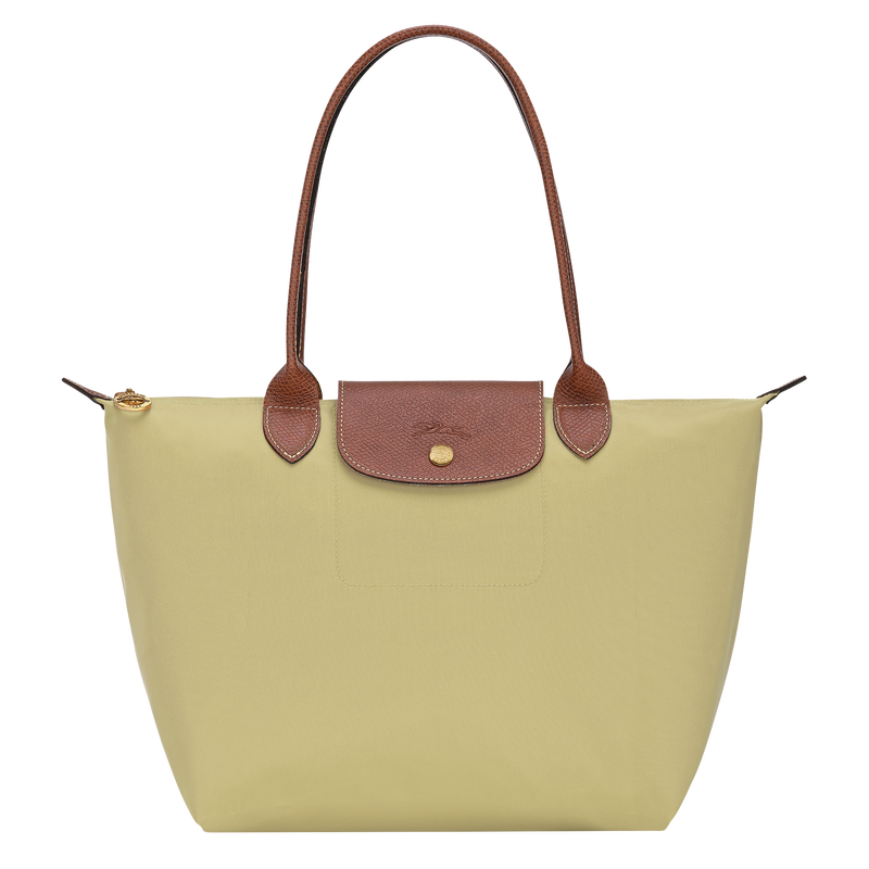 Le Pliage Original M Tote bag , Pistachio - Recycled canvas  - View 1 of  6
