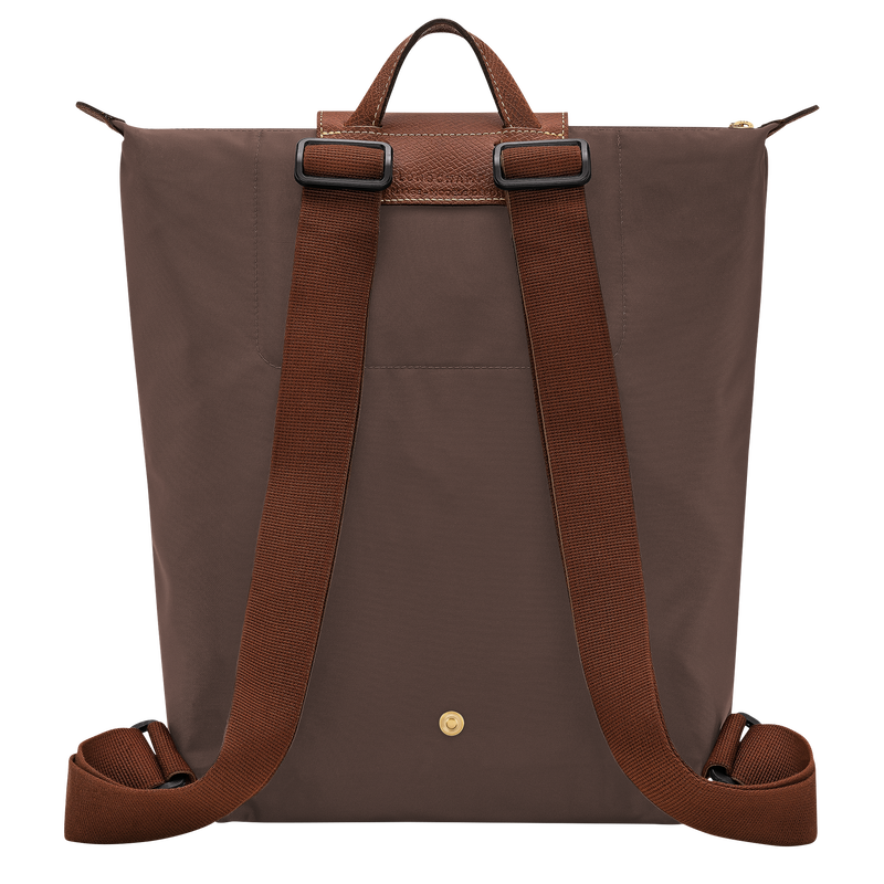 Le Pliage Original M Backpack , Mocha - Recycled canvas  - View 3 of  5