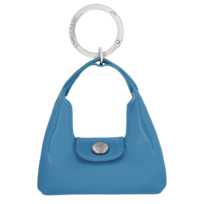 Le Pliage Xtra Key ring , Azure - Leather