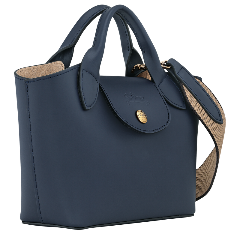 &Eacute;pure XS Tote bag , Navy - Leather  - View 3 of  6