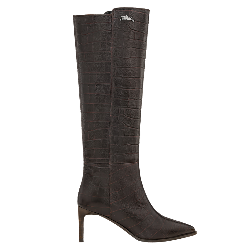 Elan Heel boots , Mocha - Leather  - View 1 of  3