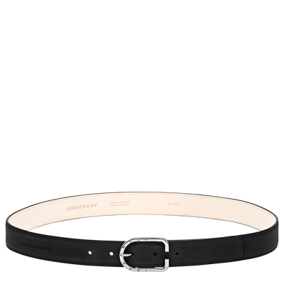 Ladies' belt , Black - Leather