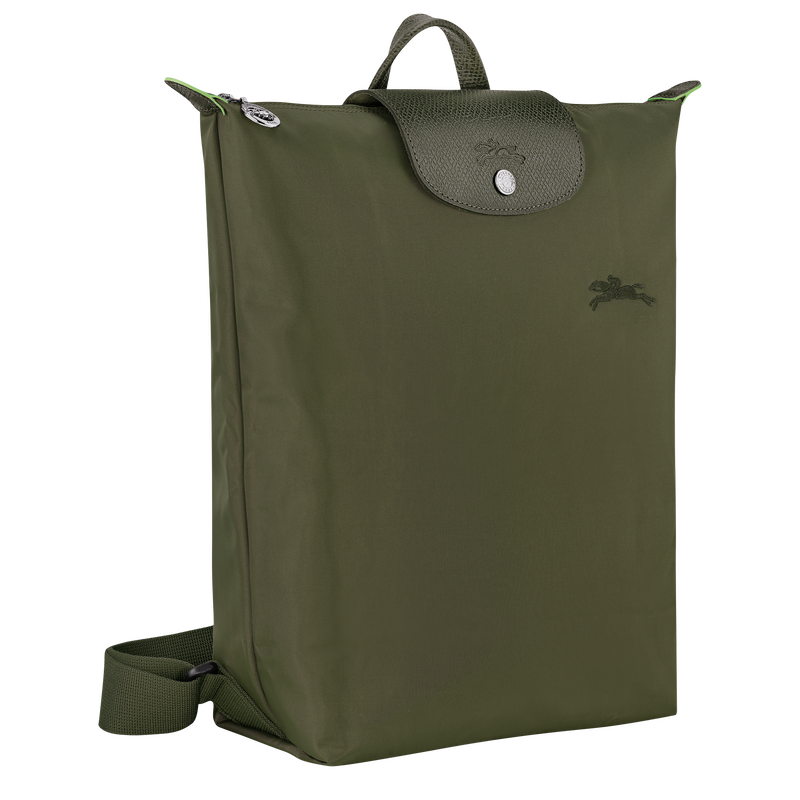 Le Pliage Green M Backpack , Forest - Canvas  - View 3 of  7