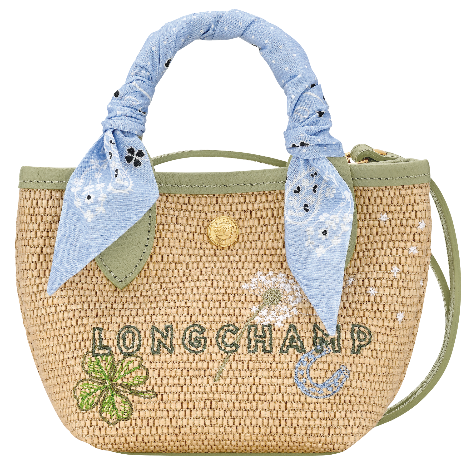 Le Pliage Collection Basket bag XS, Almond Green