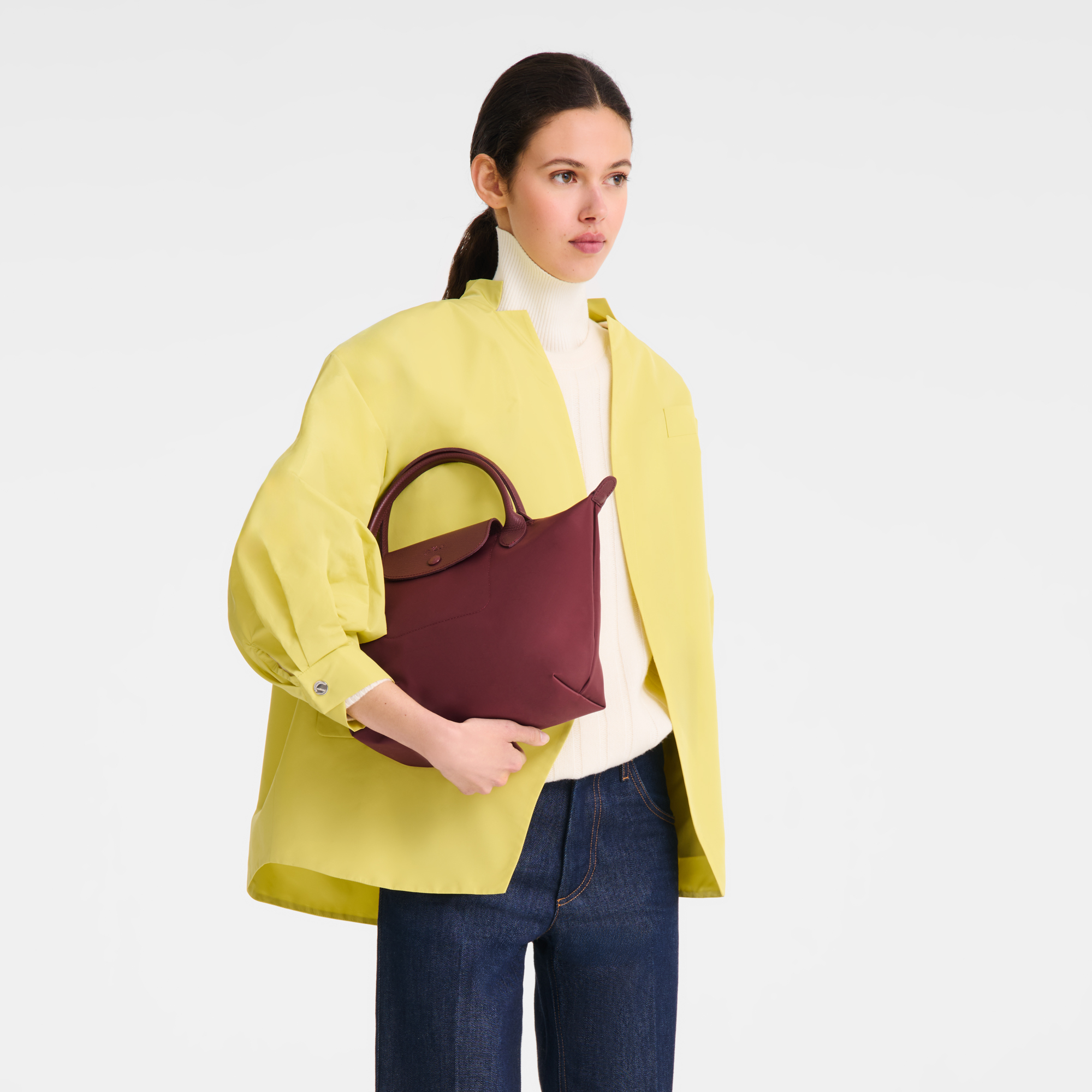 Le Pliage One Handbag S, Burgundy