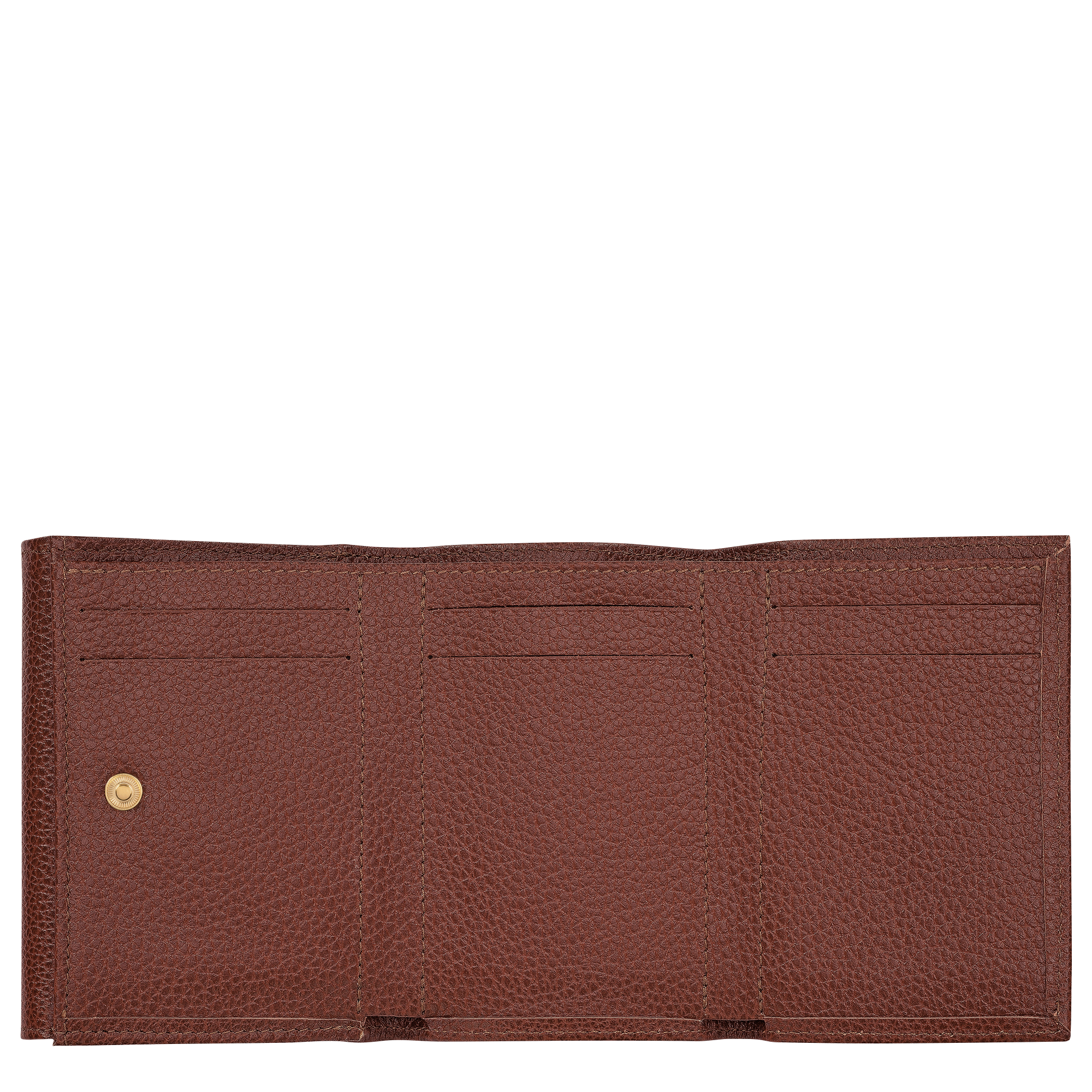 Le Foulonn&eacute; Compact wallet, Coffee
