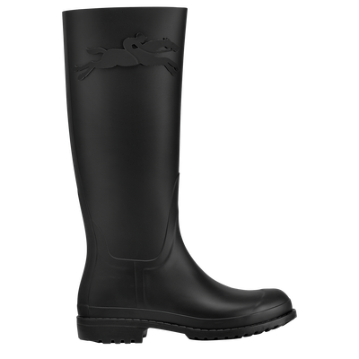 Flat boots, Black