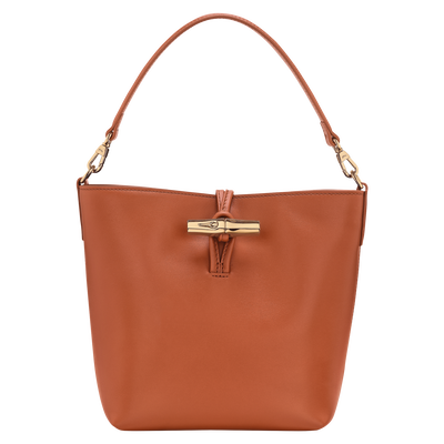 Le Roseau XS Bucket bag , Bark - Leather