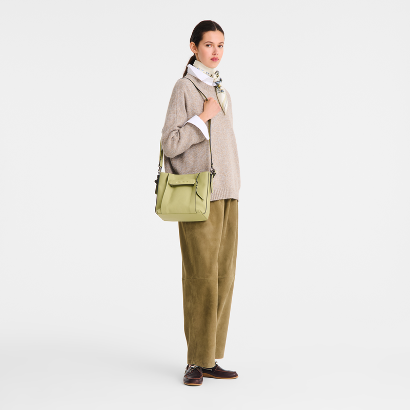 Longchamp 3D S Crossbody bag , Almond Green - Leather  - View 2 of  7