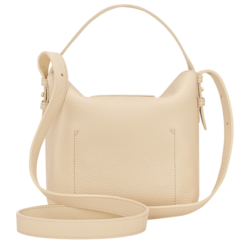 Le Cadence S Bucket bag , Vanilla - Leather  - View 4 of  6