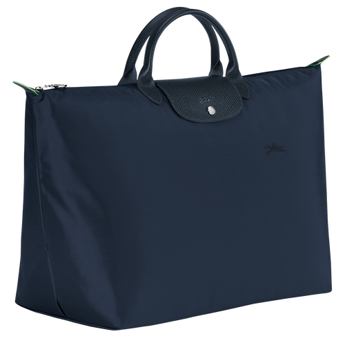 Le Pliage Green S Travel bag , Navy - Recycled canvas - View 3 of  5