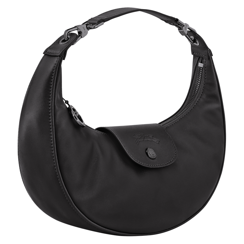 Le Pliage Xtra S Shoulder bag , Black - Leather  - View 3 of  6