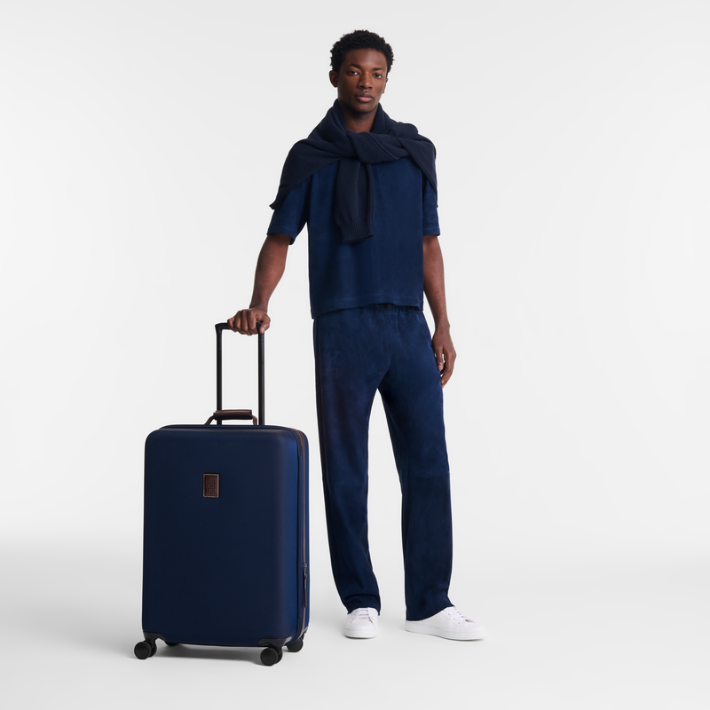 Boxford L Suitcase , Blue - Recycled canvas  - View 2 of  4