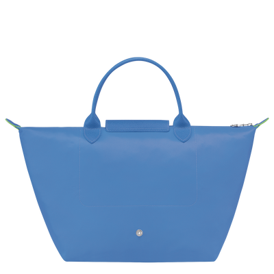Le Pliage Green Handbag M, Cornflower