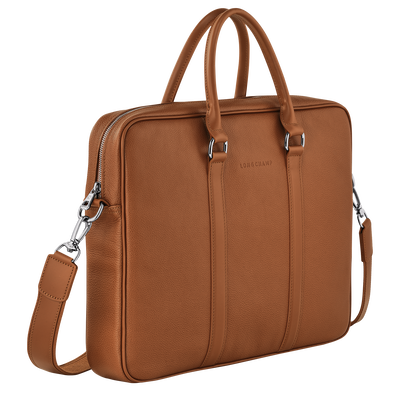 Le Foulonn&eacute; Briefcase S, Caramel