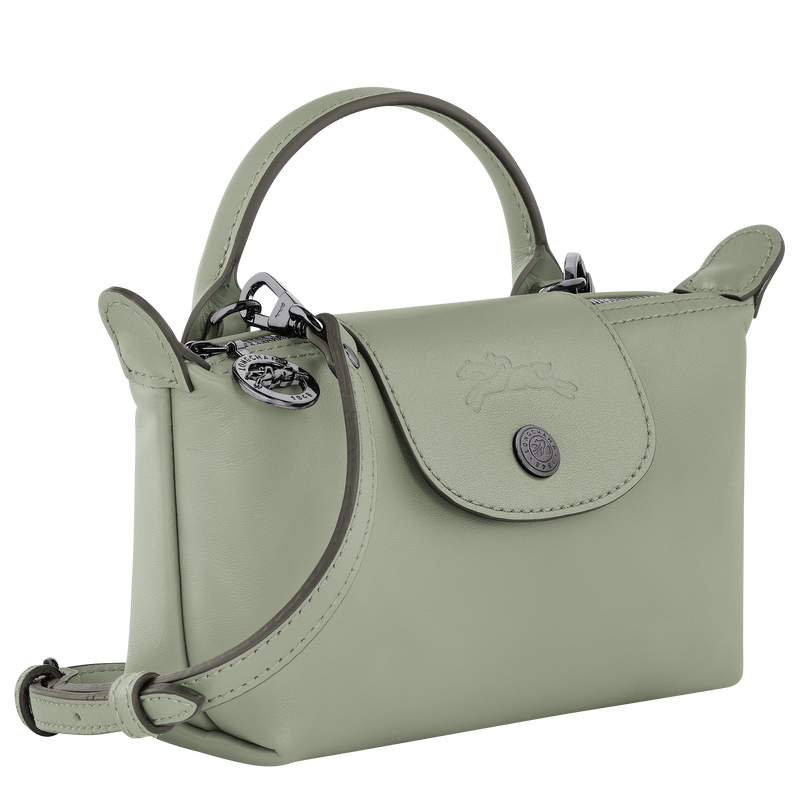 Le Pliage Xtra XS Pouch , Tundra - Leather  - View 2 of  5