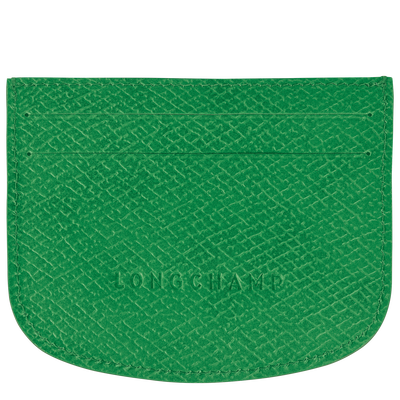 Épure Card holder , Green - Leather