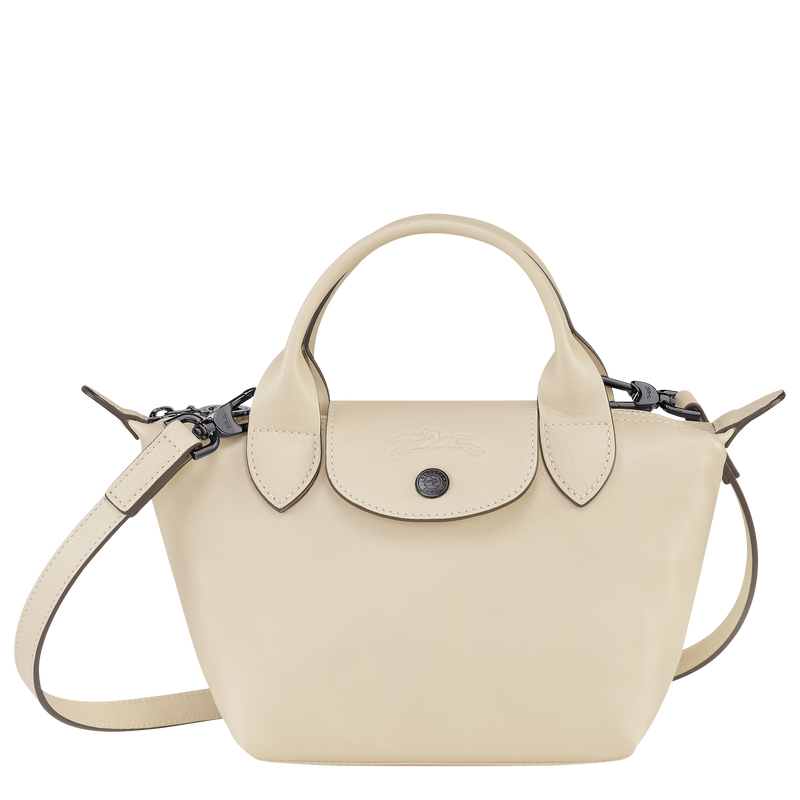 Le Pliage Cuir XS Top handle bag Ivory - Leather (L1500757238 