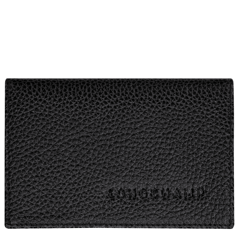 Le Foulonn&eacute; Card holder , Black - Leather  - View 1 of  4
