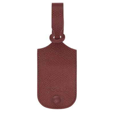 Le Pliage One Luggage tag , Burgundy - Leather