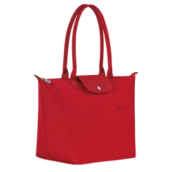 Le Pliage Green L Tote bag , Tomato - Recycled canvas
