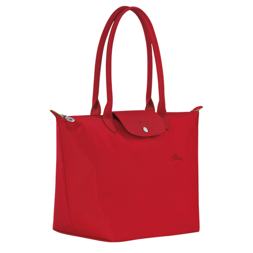 Le Pliage Green L Tote bag , Tomato - Recycled canvas - View 3 of  7