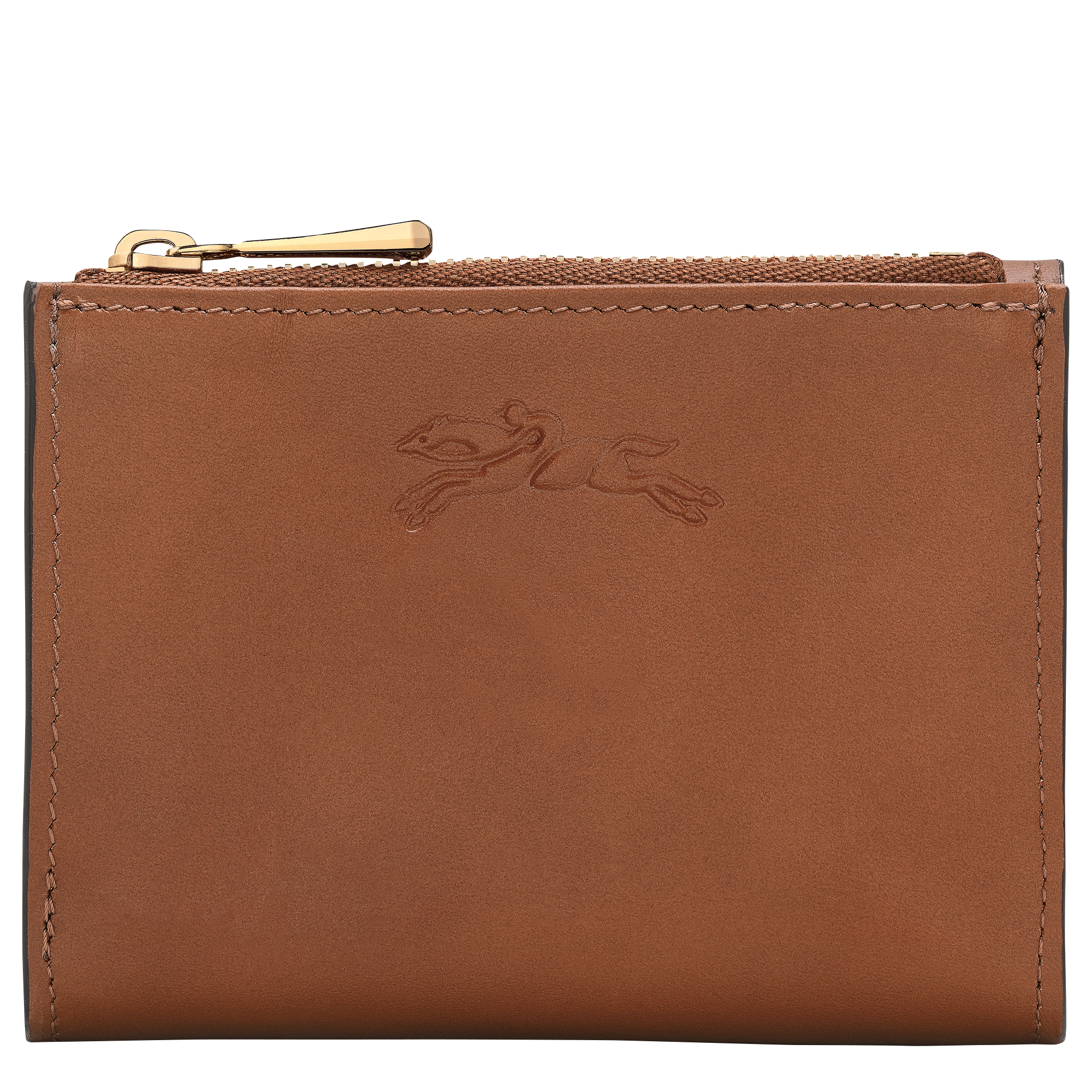&Eacute;pure Compact wallet, Cognac
