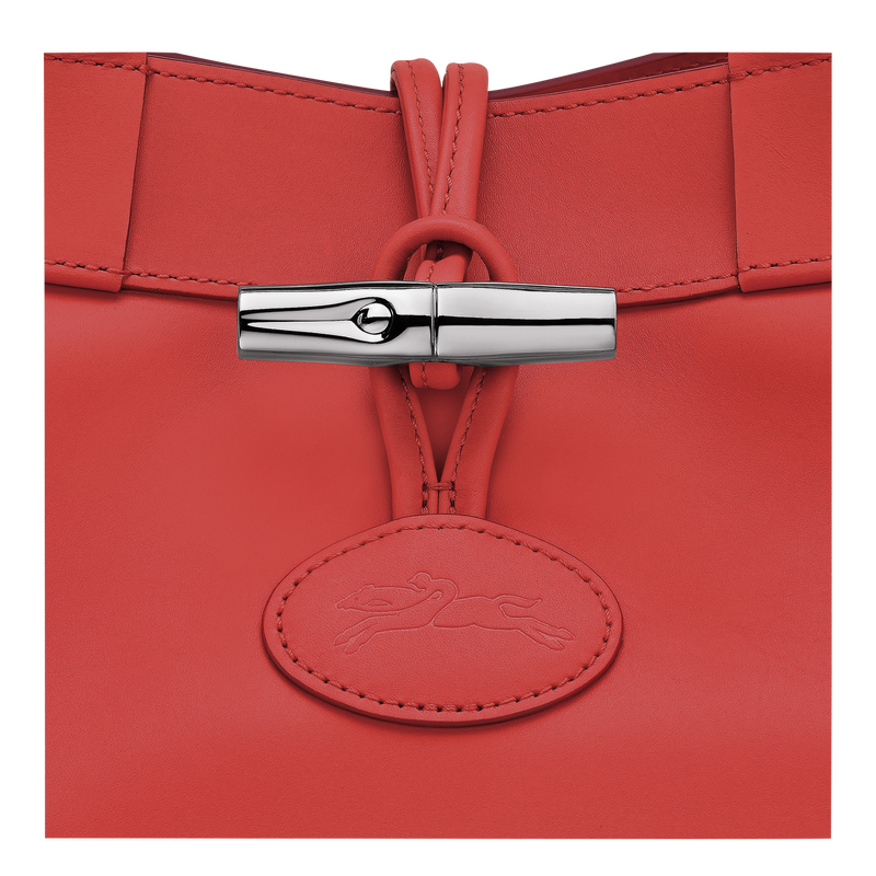 Le Roseau L Tote bag , Red - Leather  - View 5 of  5