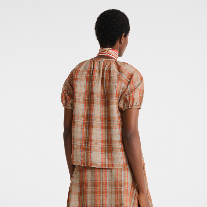 Shirt , Amber - Plaid linen  - View 2 of  4