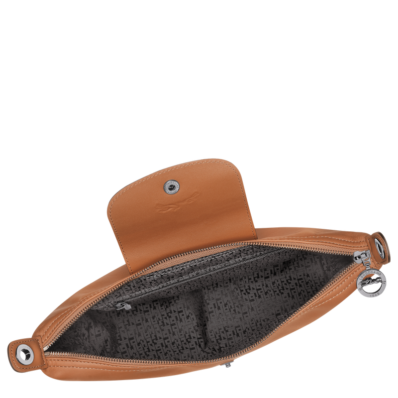 Le Pliage Xtra M Hobo bag , Cashew - Leather  - View 5 of  6