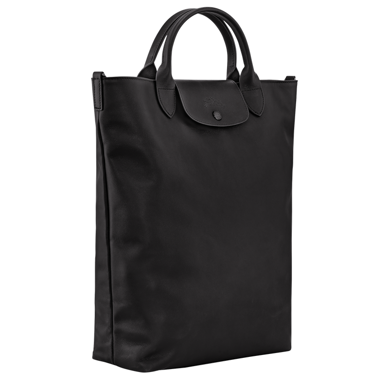 Le Pliage Xtra M Tote bag , Black - Leather  - View 3 of  6