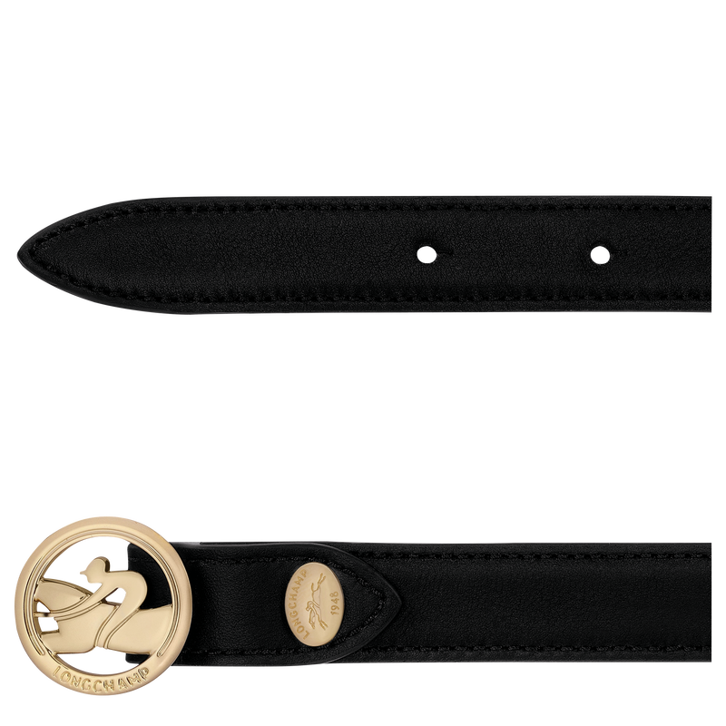 La M&eacute;daille Longchamp Ladies' belt , Black - Leather  - View 3 of  3