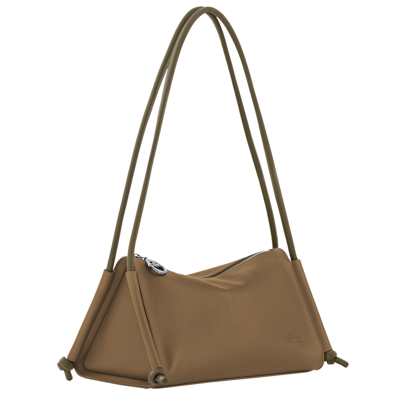 Le Pliage Xtra M Shoulder bag , Olive - Leather  - View 3 of  5