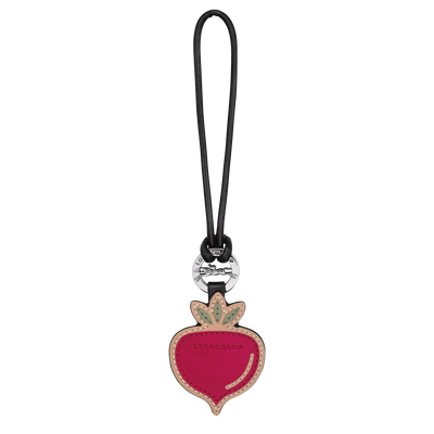 Longcharm Keyring , Beetroot - Leather