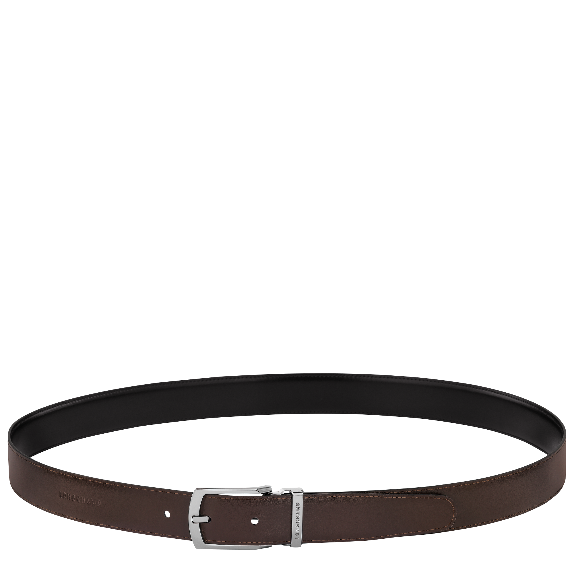 Delta Box Men's belt, Black/Mocha