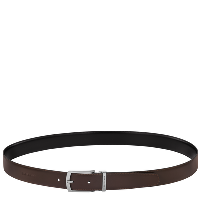 Men's belt, Black/Mocha - View 4 of  
    5 - zoom in Delta Box Men's belt, Black/Mocha
