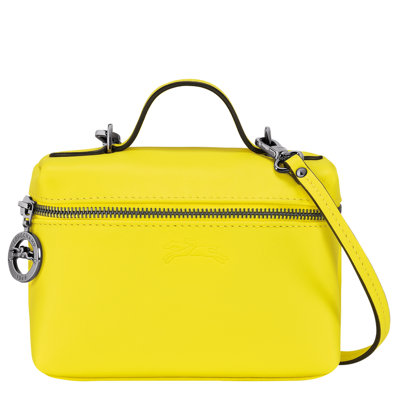 Longchamp yellow leather hot sale bag