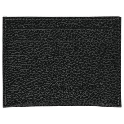 Le Foulonné Card holder , Black - Leather