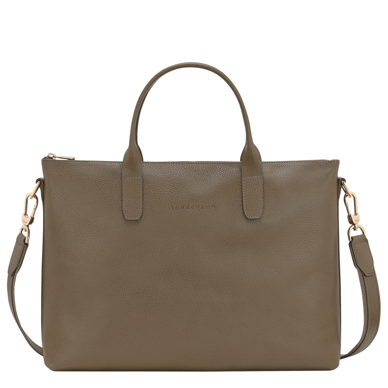 Le Foulonn&eacute; S Briefcase , Caper - Leather  - View 1 of  5